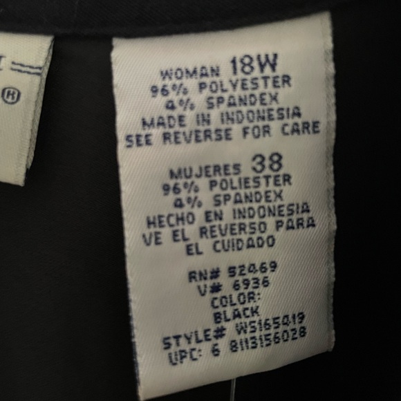 White stag woman stretch size 18W black moleskin shirt - Picture 3 of 8